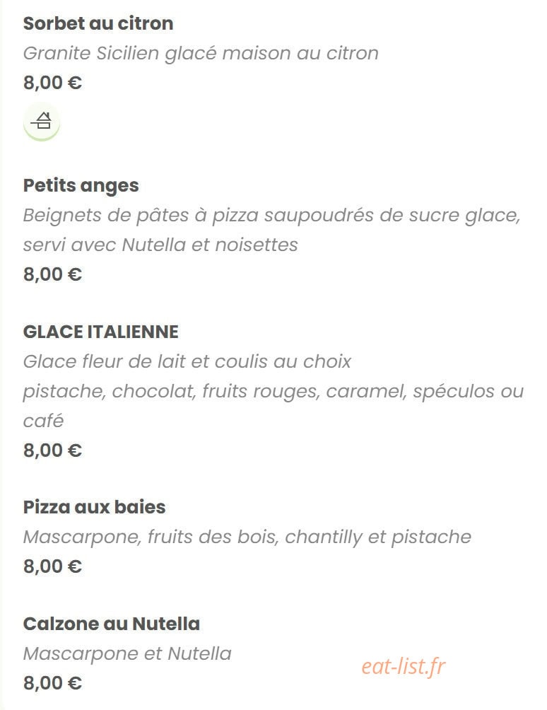 Mima ristorante — carte page 14