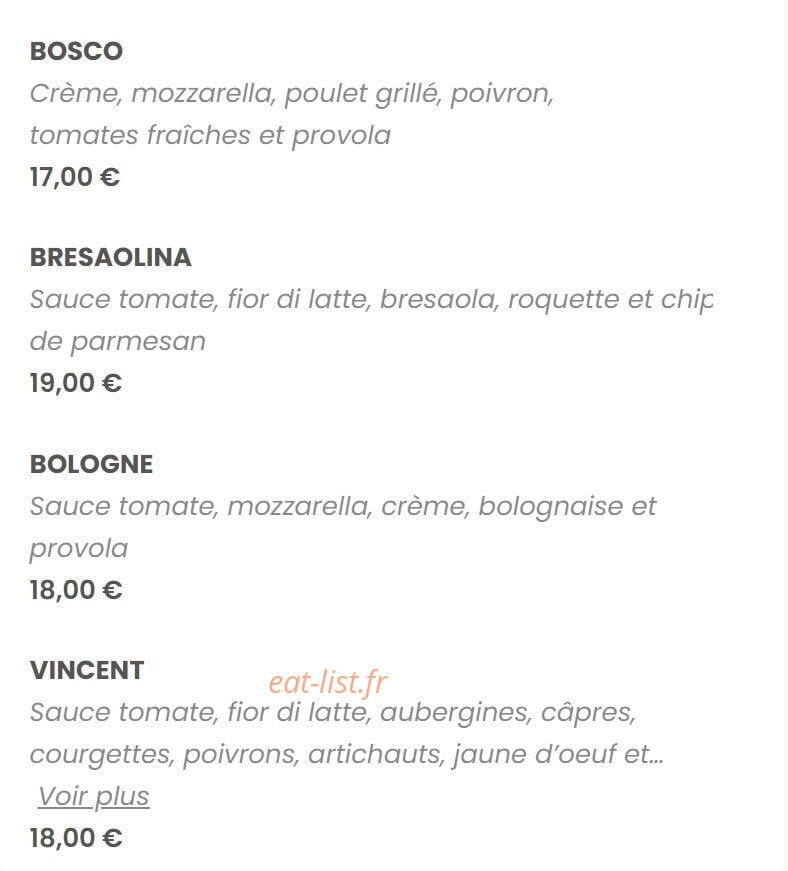 Mima ristorante — carte page 9