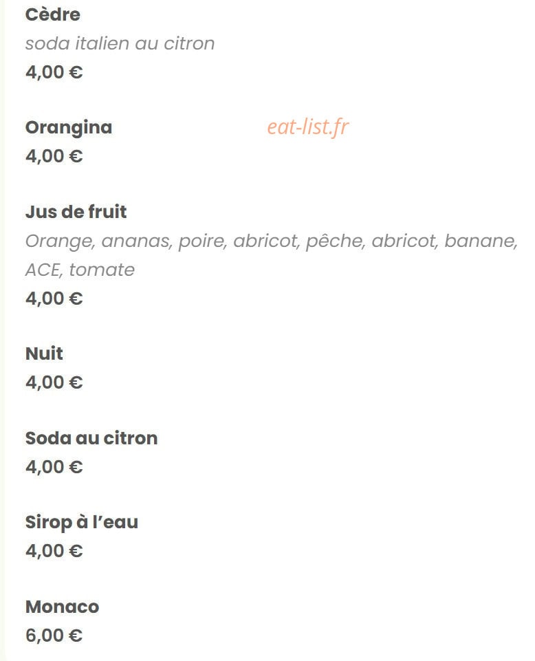 Mima ristorante — carte page 20