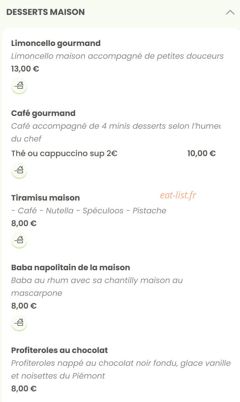 Mima ristorante — carte page 12