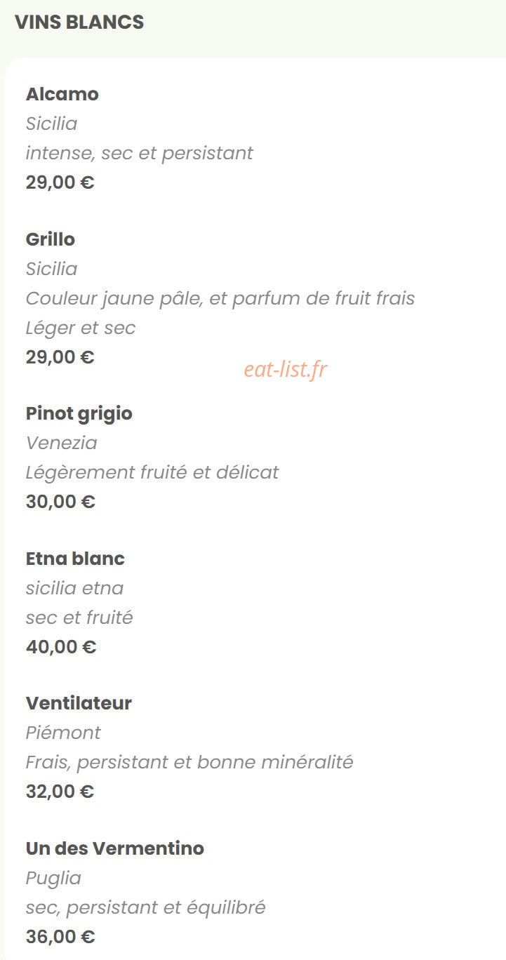 Mima ristorante — carte page 33
