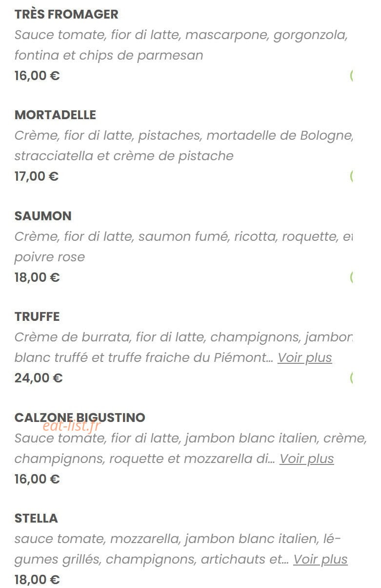 Mima ristorante — carte page 10