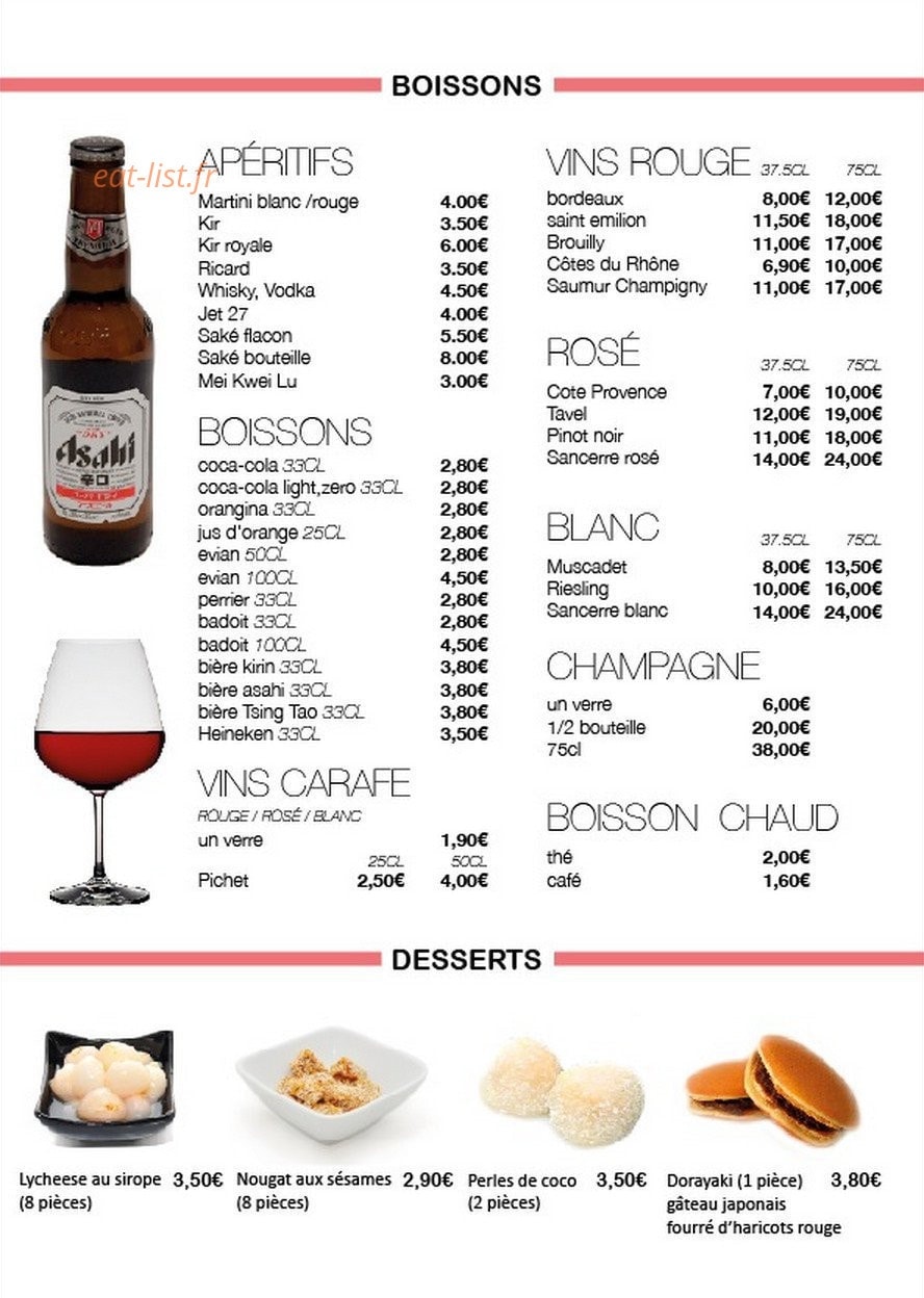 Miwa Sushi — carte page 10