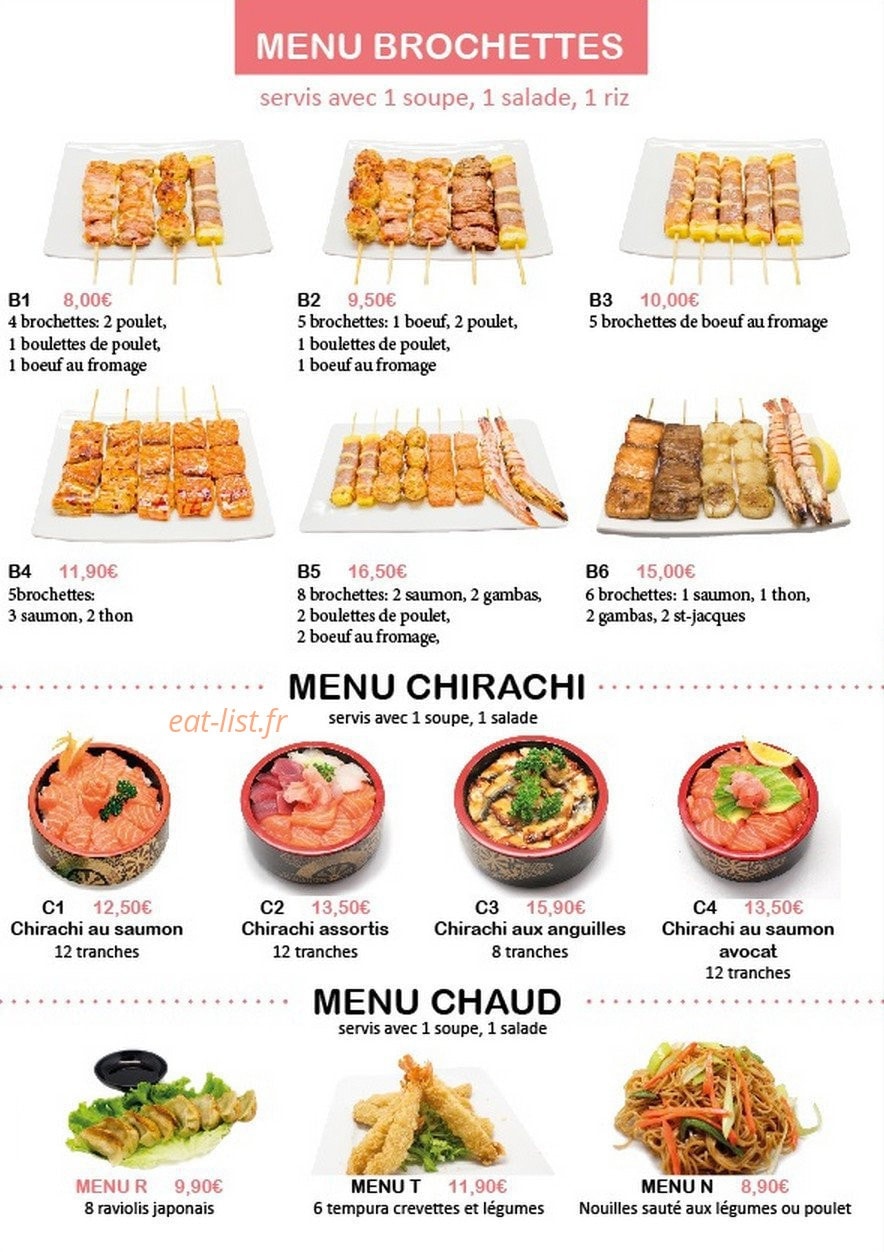 Miwa Sushi — carte page 7