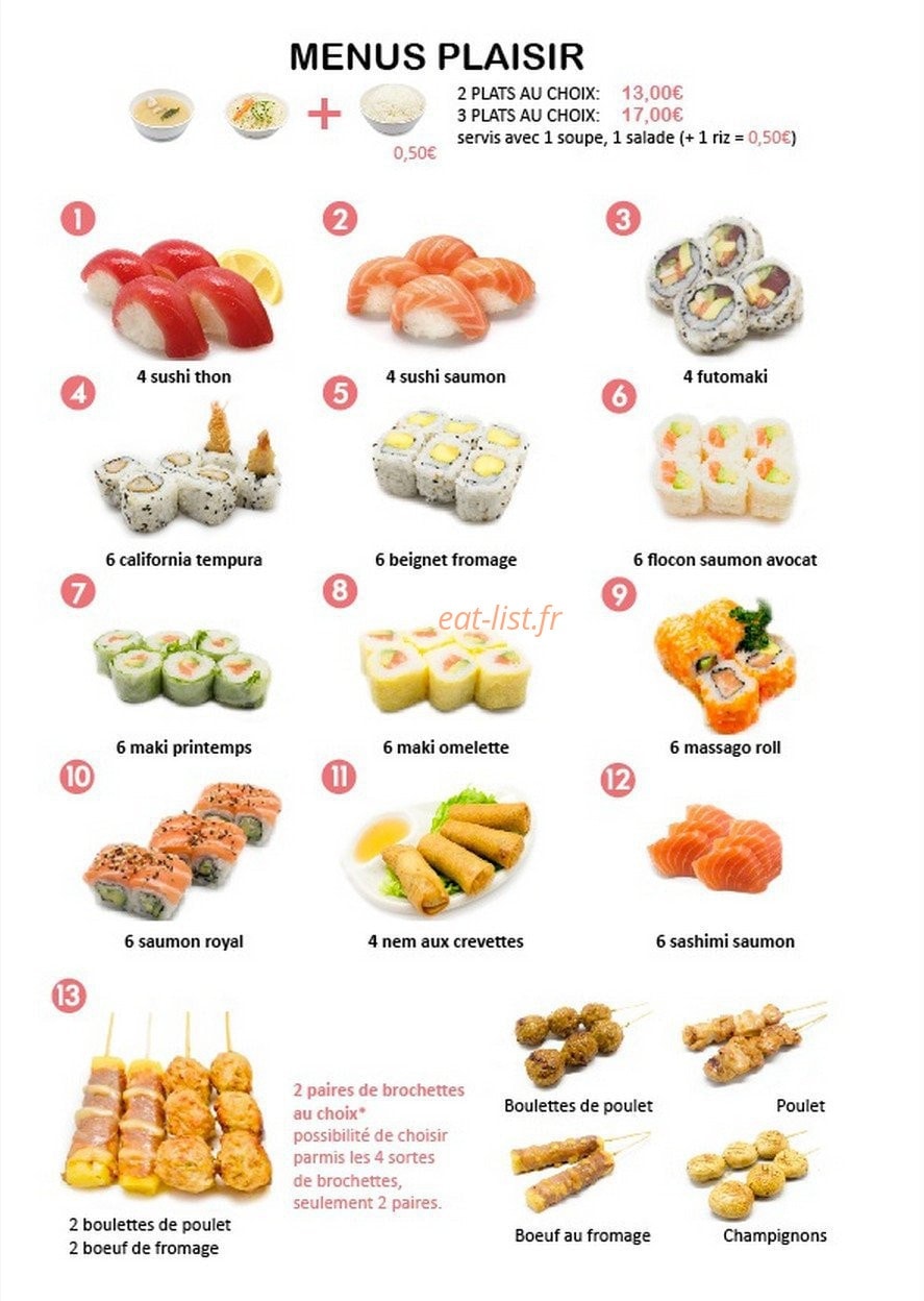 Miwa Sushi — carte page 4