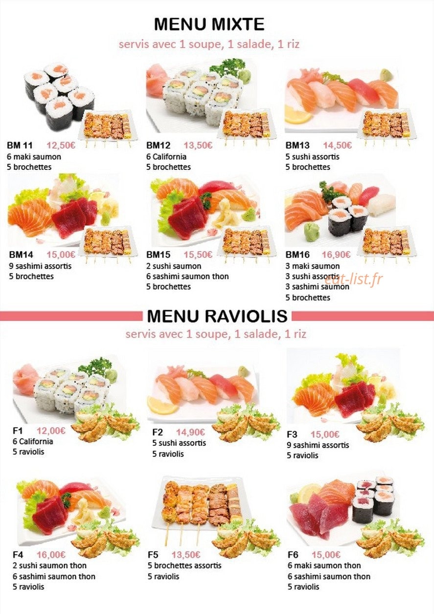 Miwa Sushi — carte page 8