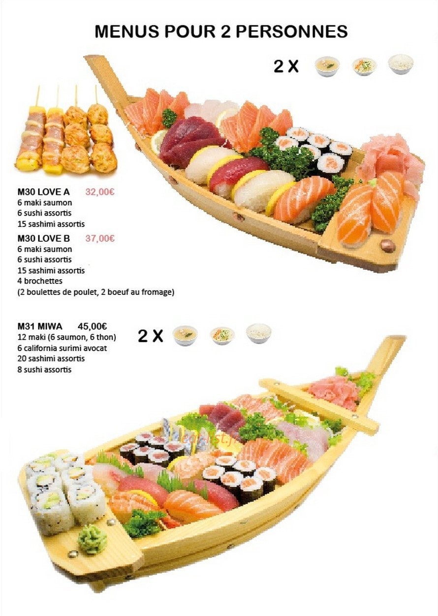 Miwa Sushi — carte page 9