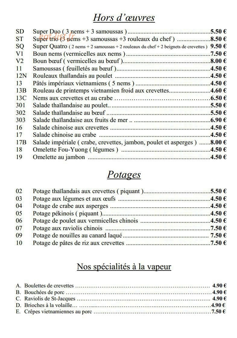 Nouveau Pavillon — carte page 2