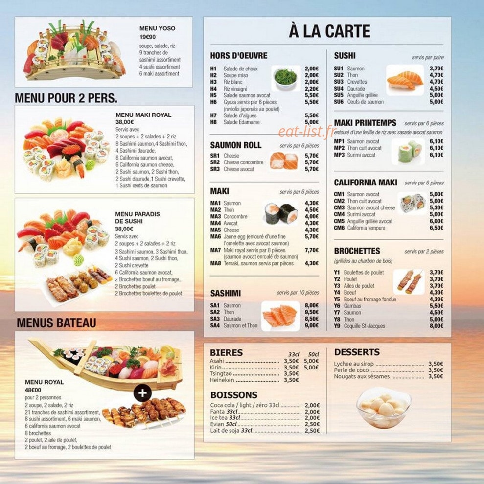 Oksushi — carte page 2