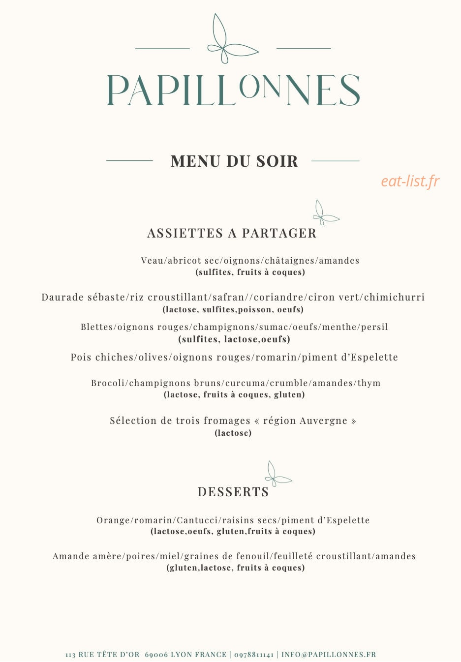 Papillonnes — carte page 2