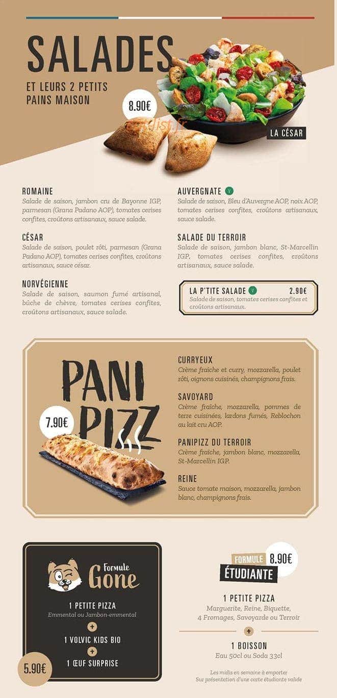 Pizza Cosy — carte page 2