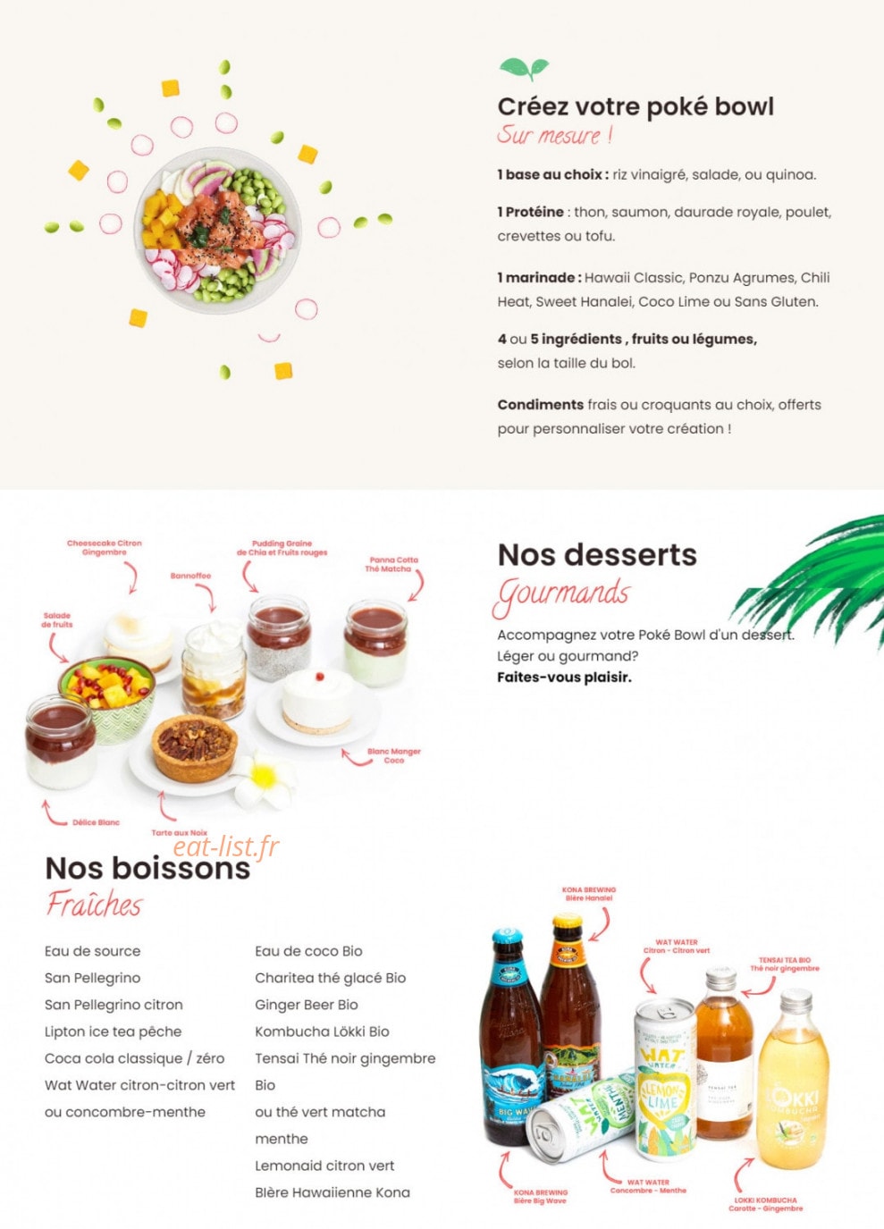 Poké Bar — carte page 2