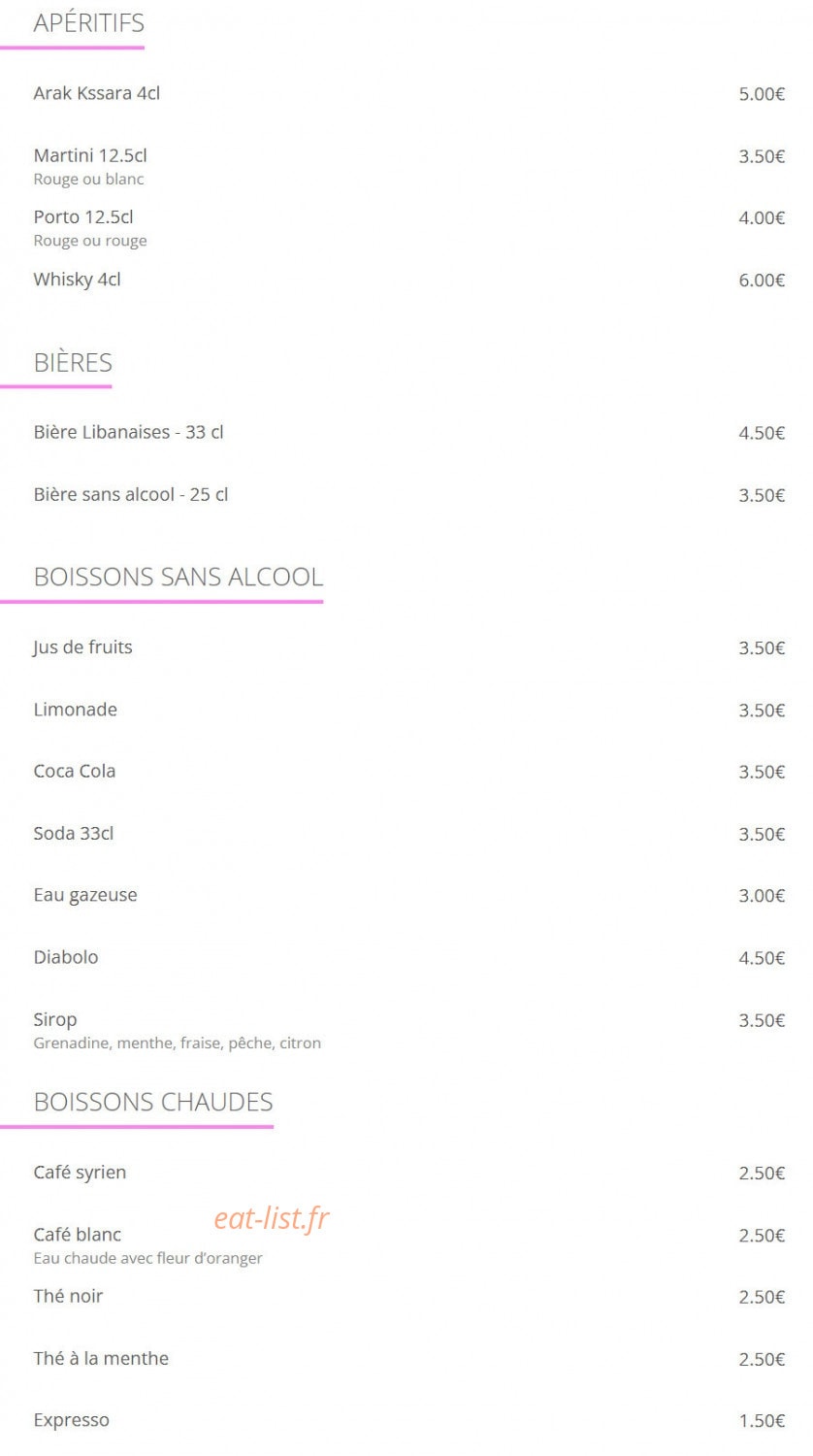 Rose de Damas — carte page 3