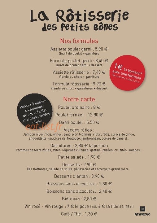 Rotisserie Les Petits Bônes — carte page 2