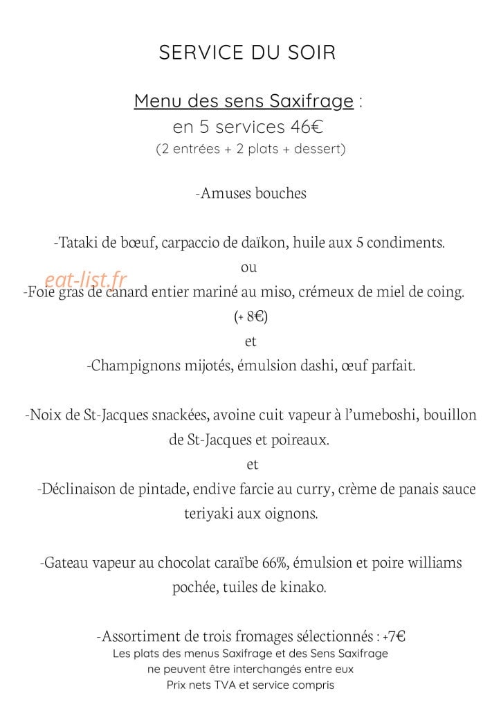 Saxifrage — carte page 3