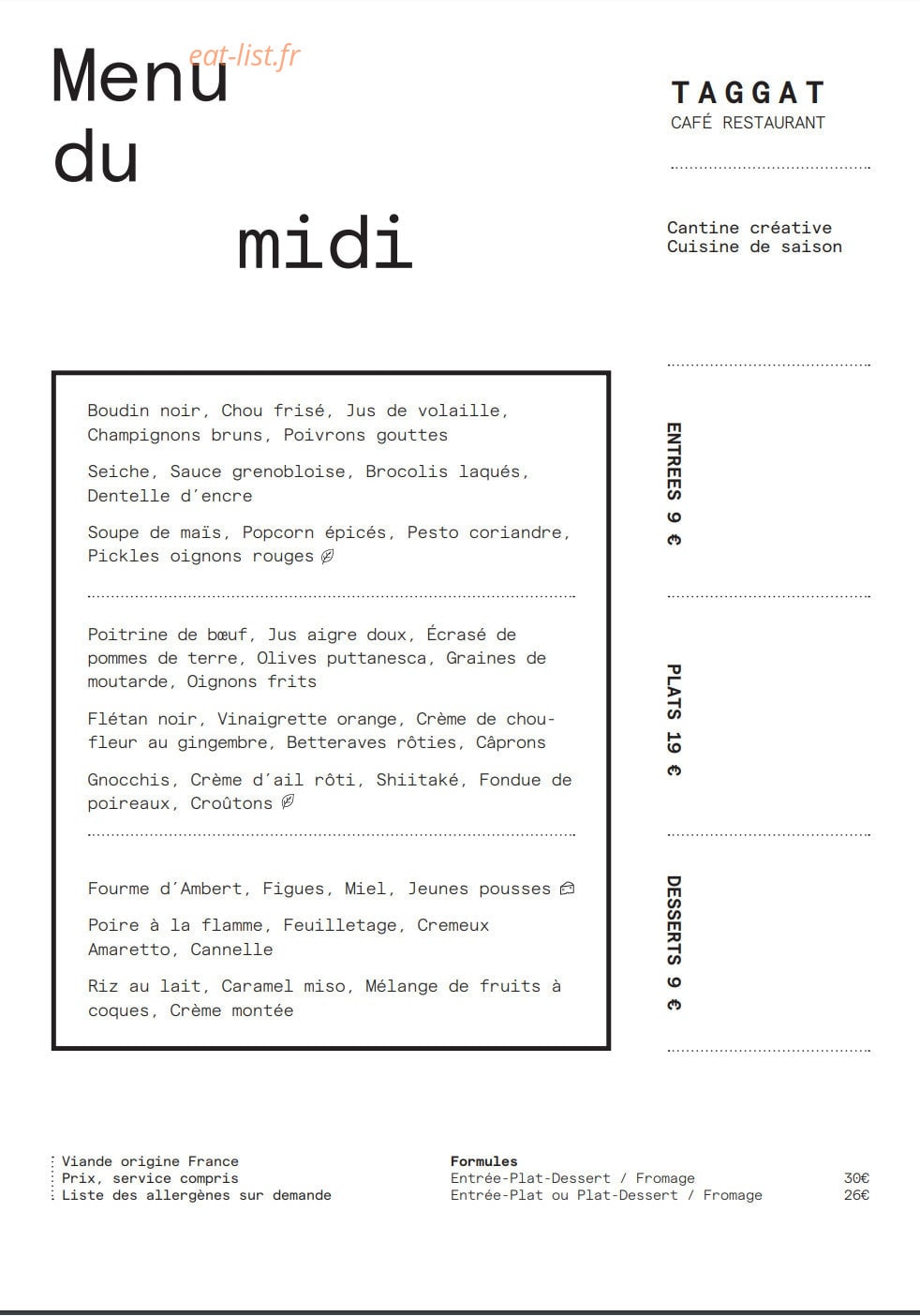 Taggat — carte page 1