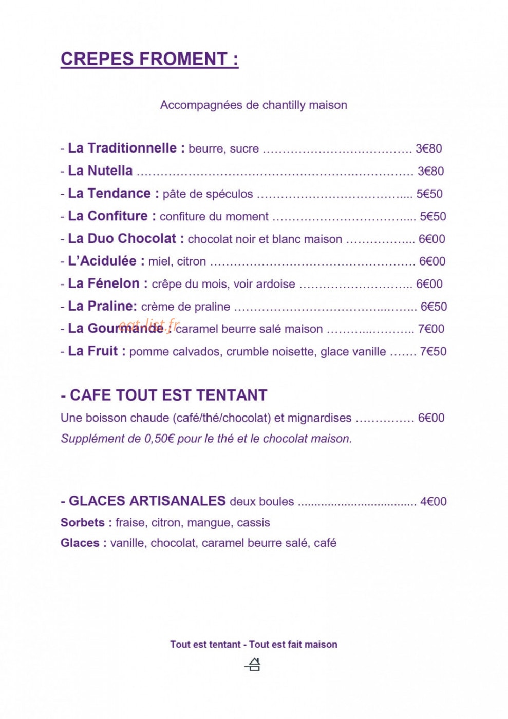 Tout est Tentant — carte page 3