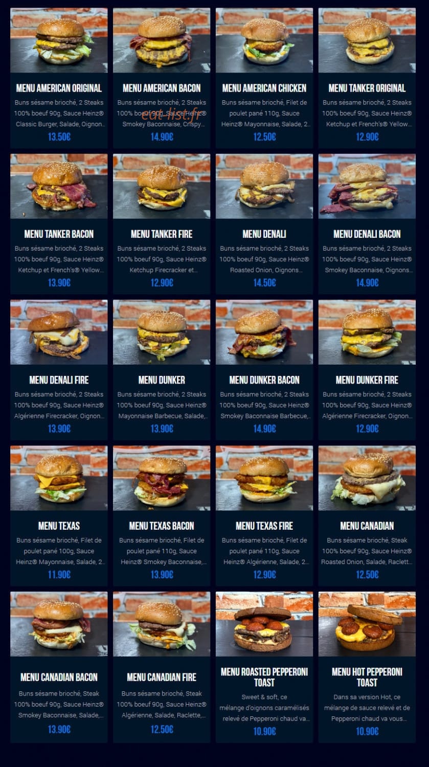 U's Canteen — carte page 1