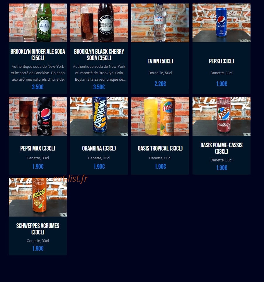 U's Canteen — carte page 6