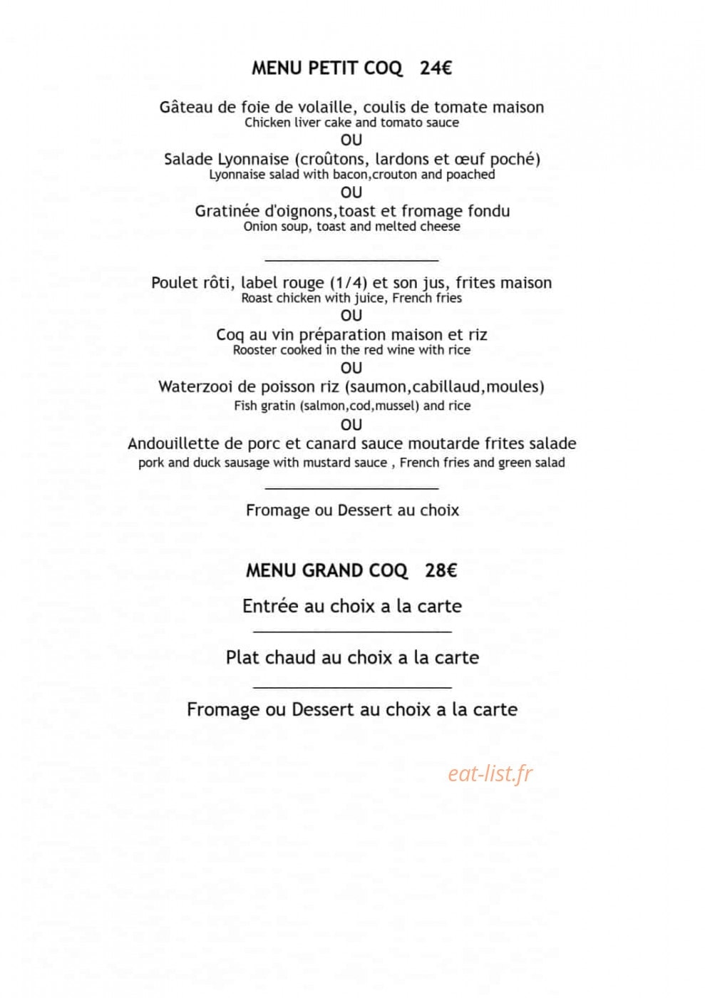 Un Coq A Lyon — carte page 3