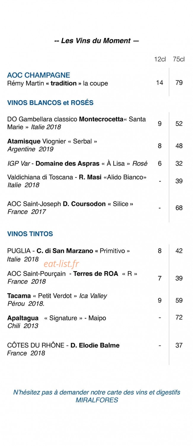 Yka, Bar et Ceviche — carte page 5