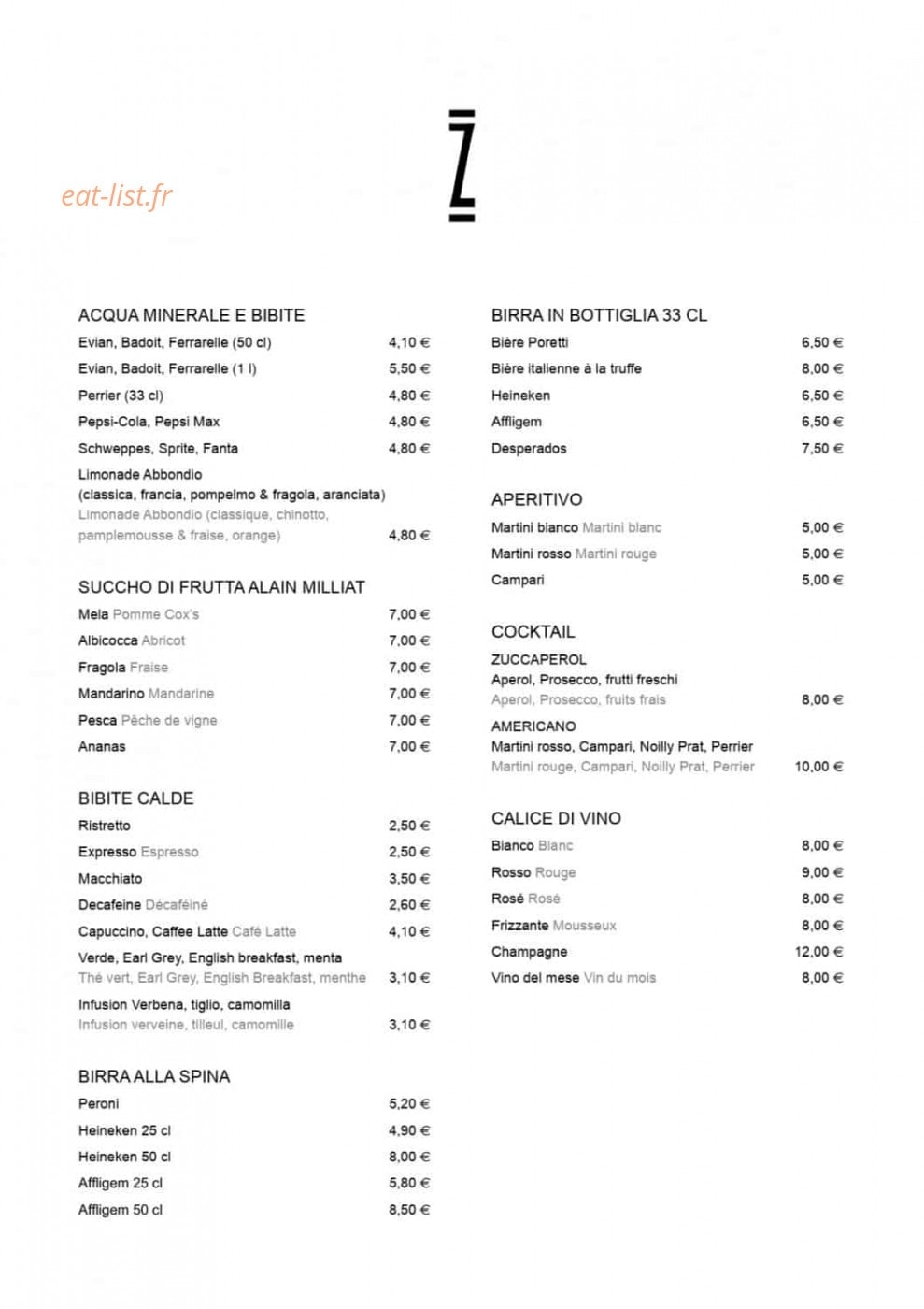 Zucca — carte page 6