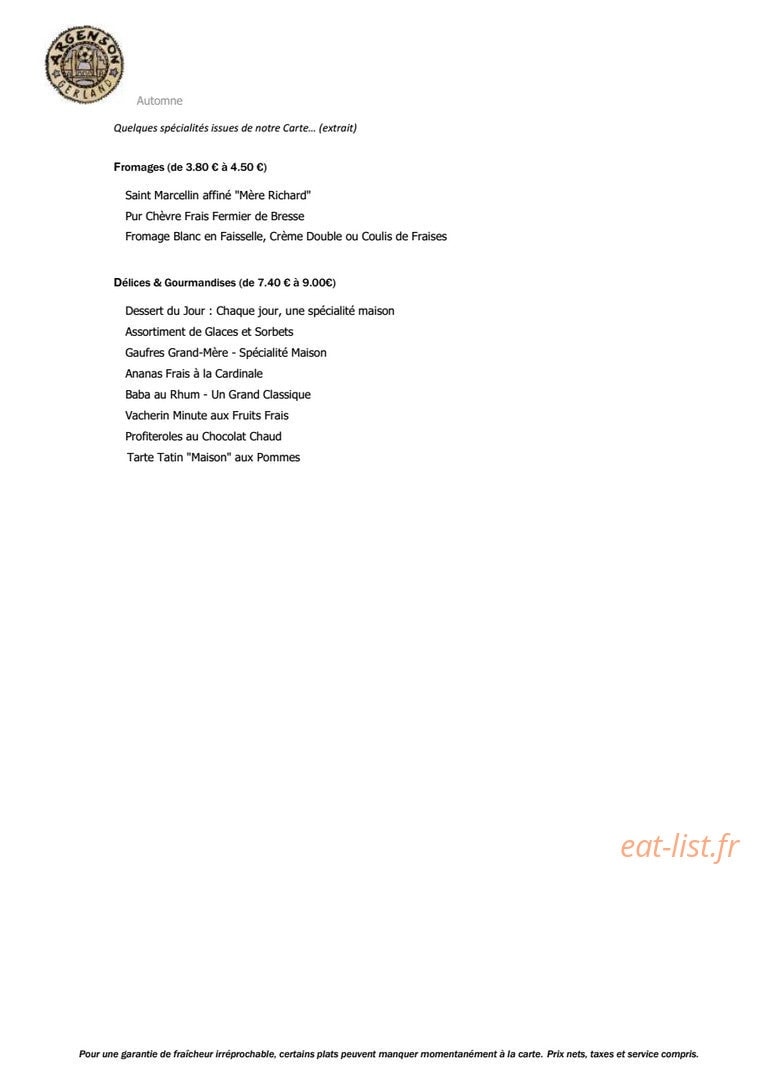 Argenson — carte page 2