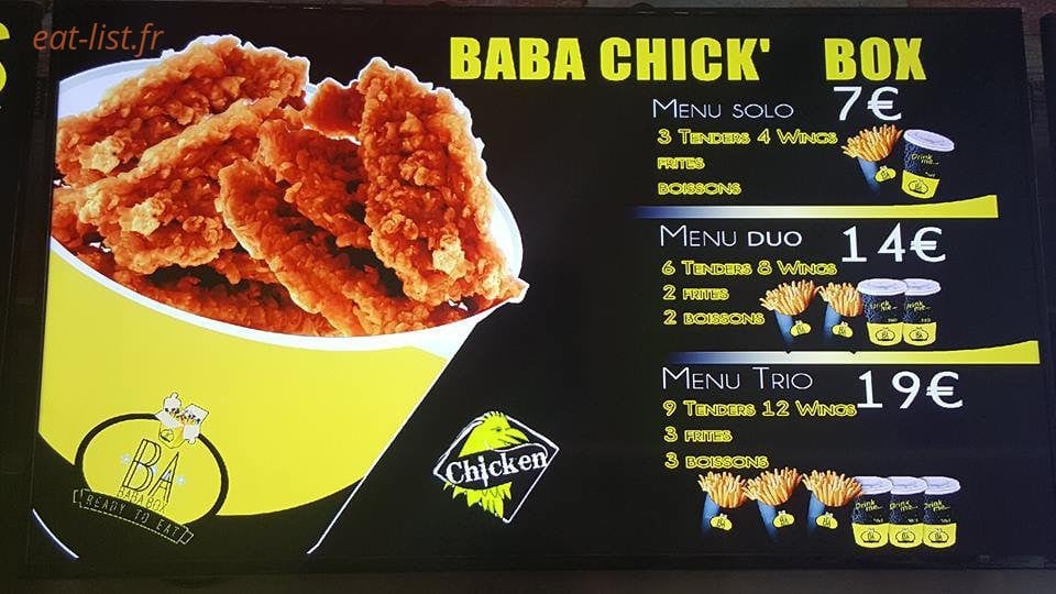 BaBa Box — carte page 1