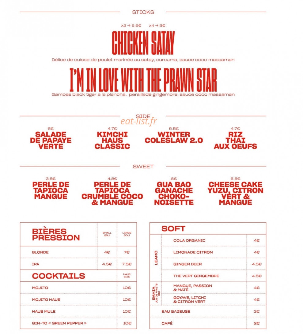 Bao Haus — carte page 2