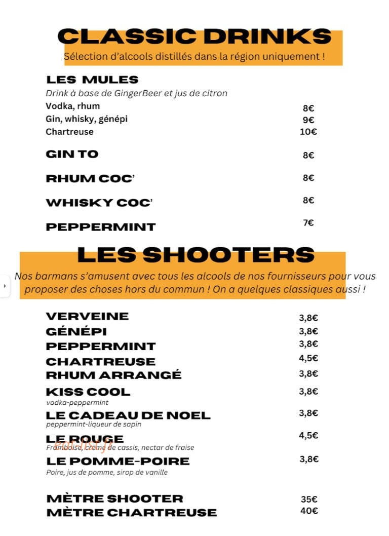 Bar le Semple — carte page 5
