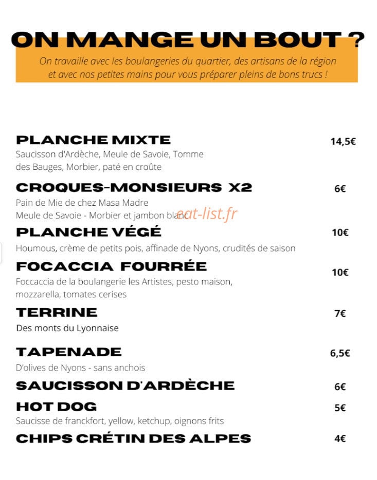 Bar le Semple — carte page 8