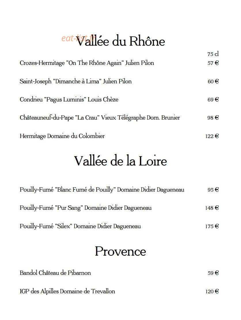 Bistrot du Potager — carte page 6