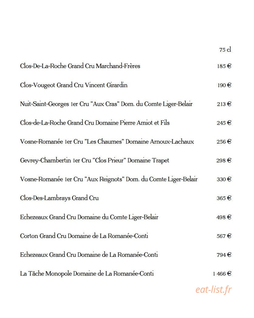 Bistrot du Potager — carte page 10