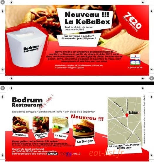 Bodrum chez baba — carte page 3