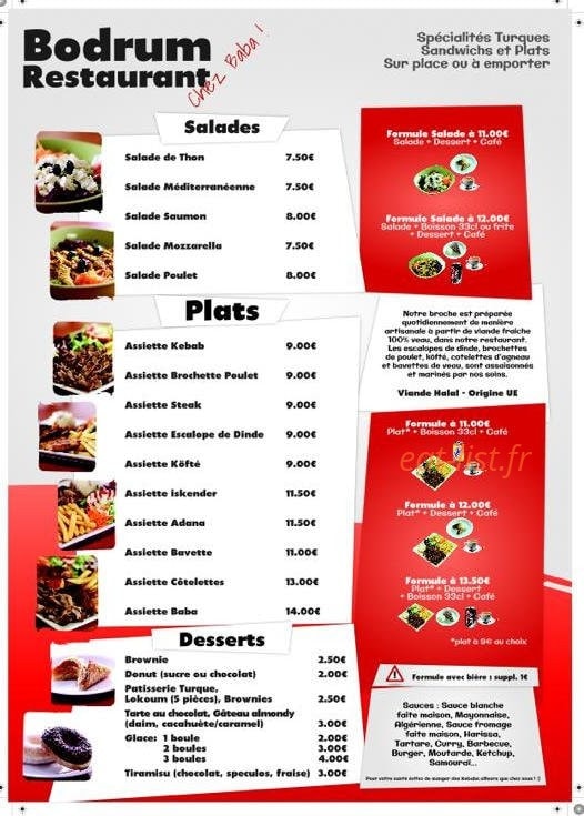 Bodrum chez baba — carte page 5