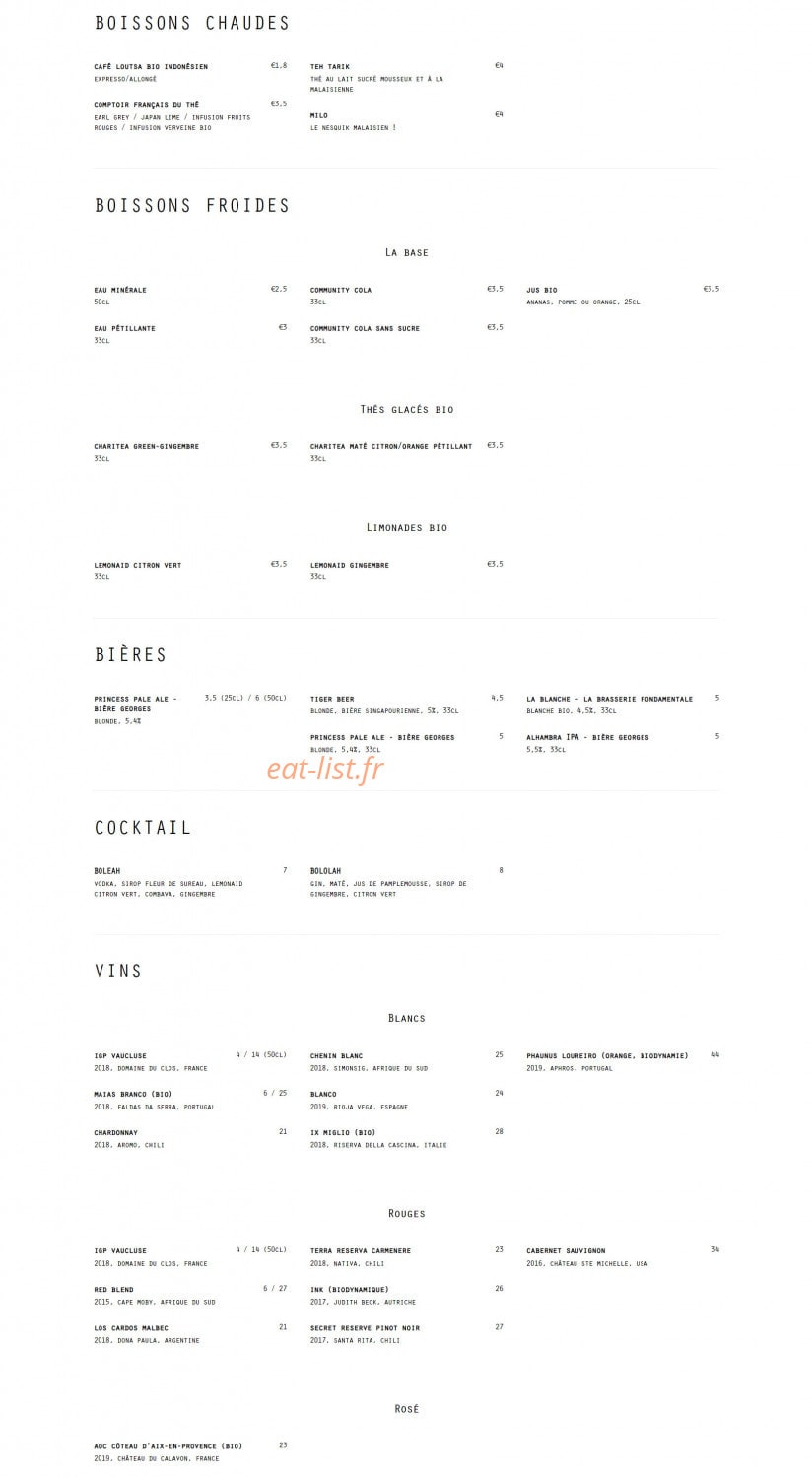 Boleh Lah — carte page 2