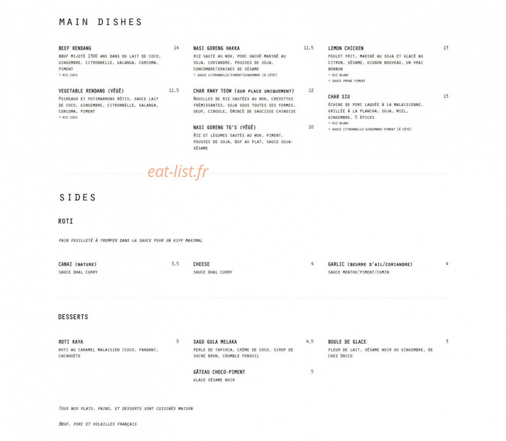 Boleh Lah — carte page 1