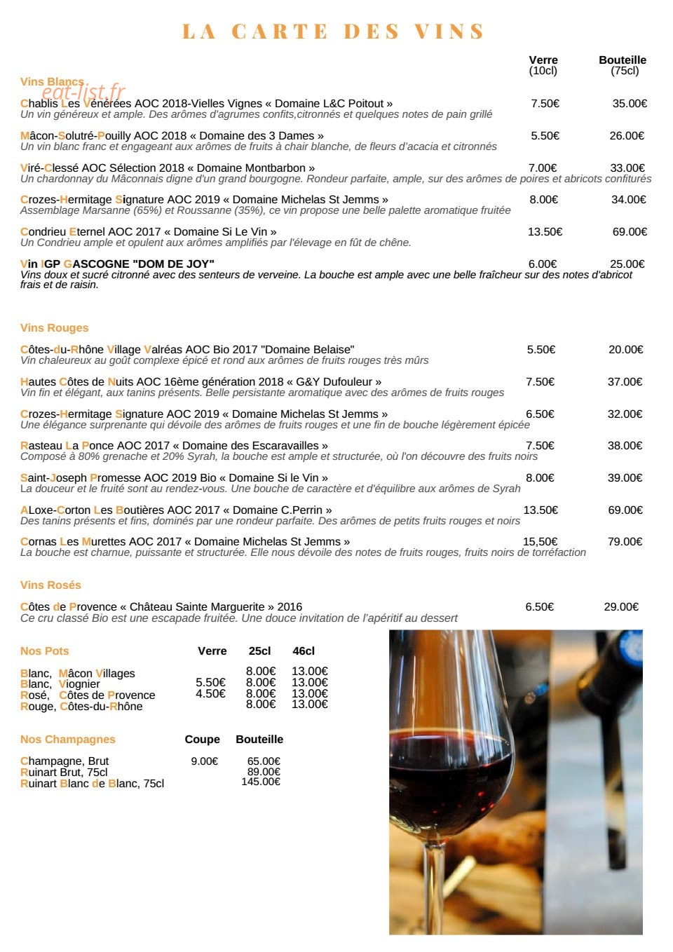 Brasserie Debourg — carte page 4