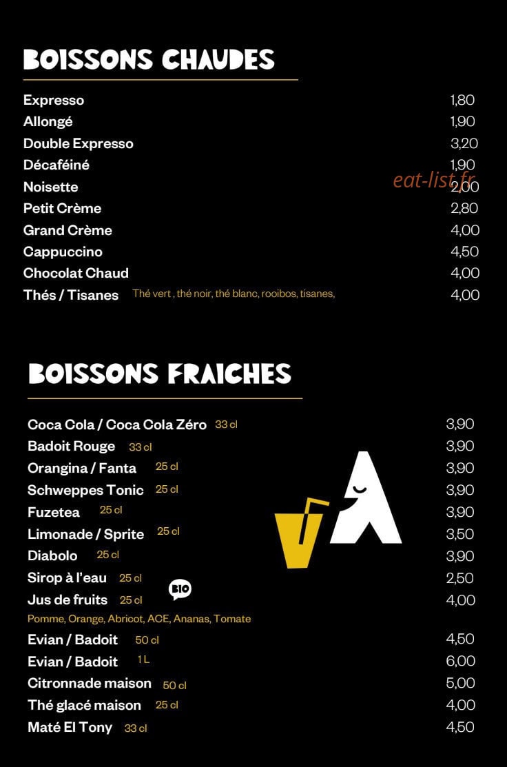 Brasserie Jaures — carte page 7