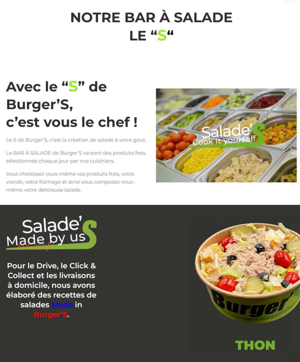 Burger's — carte page 4