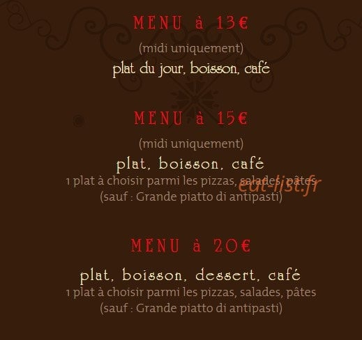 Casa Flavio — carte page 1