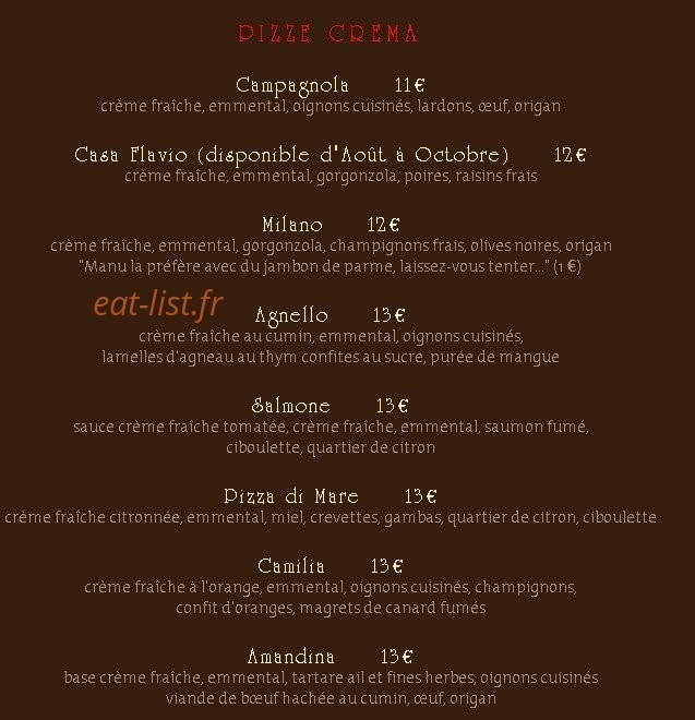 Casa Flavio — carte page 2