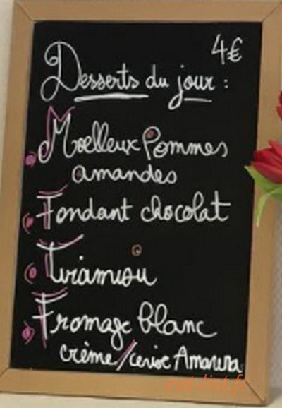 Chez Marcelle et Daniel — carte page 2