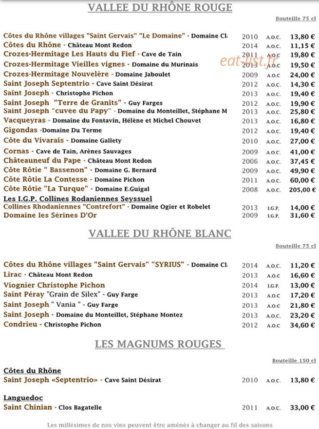 Comptoir 113 — carte page 4