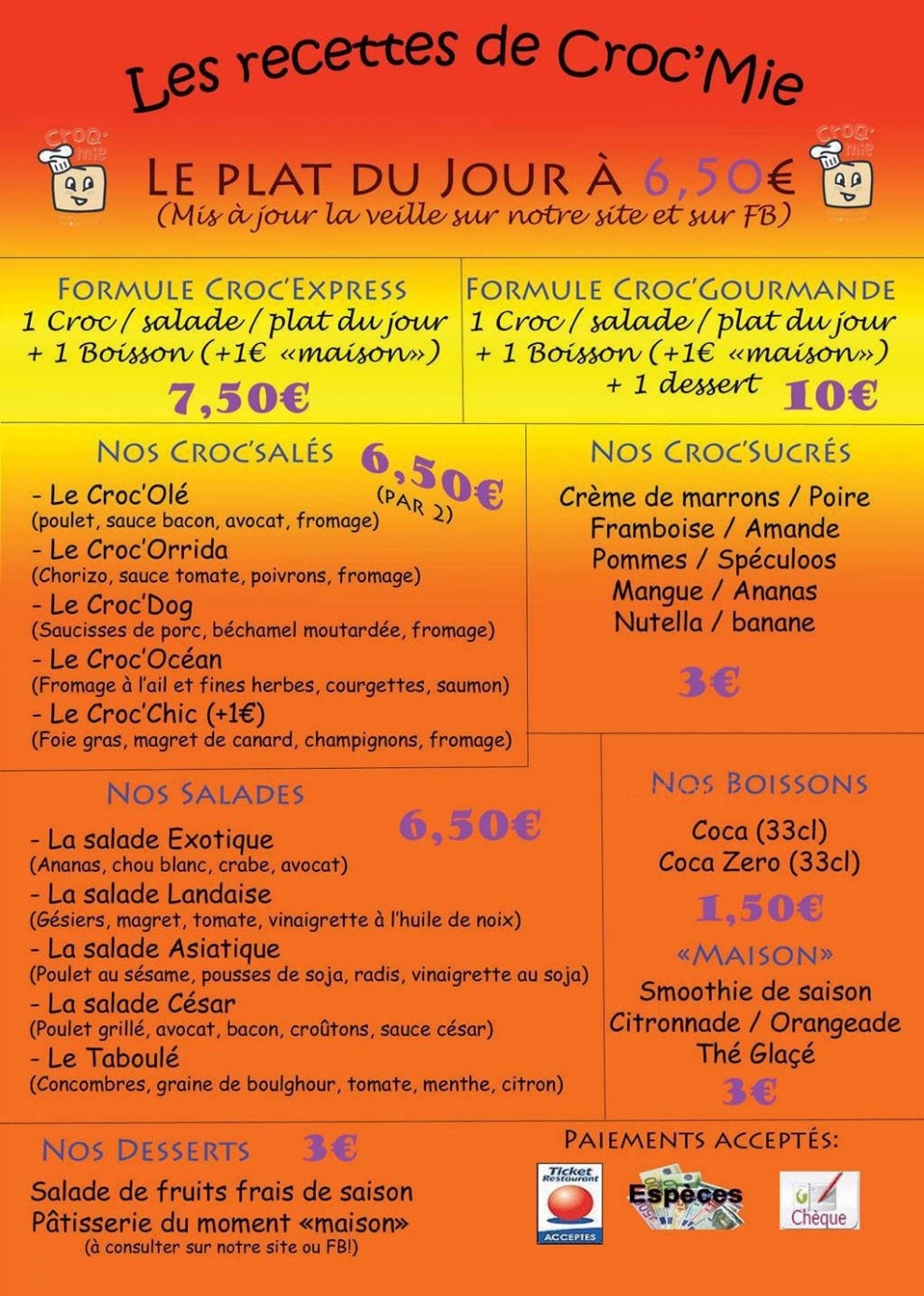 Croc'mie — carte page 2