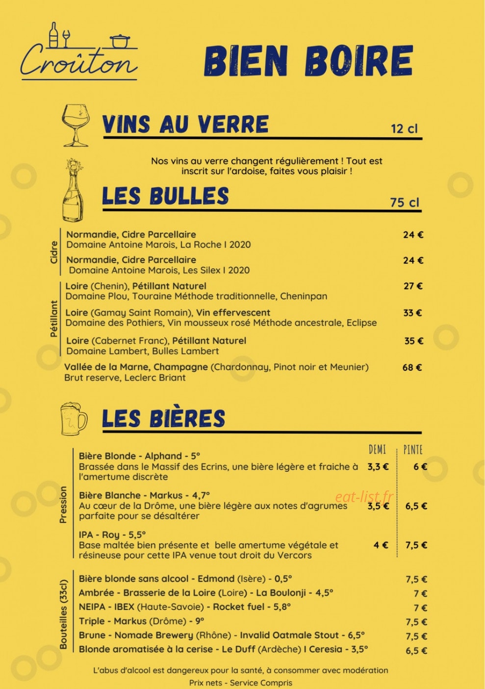 Croûton — carte page 2