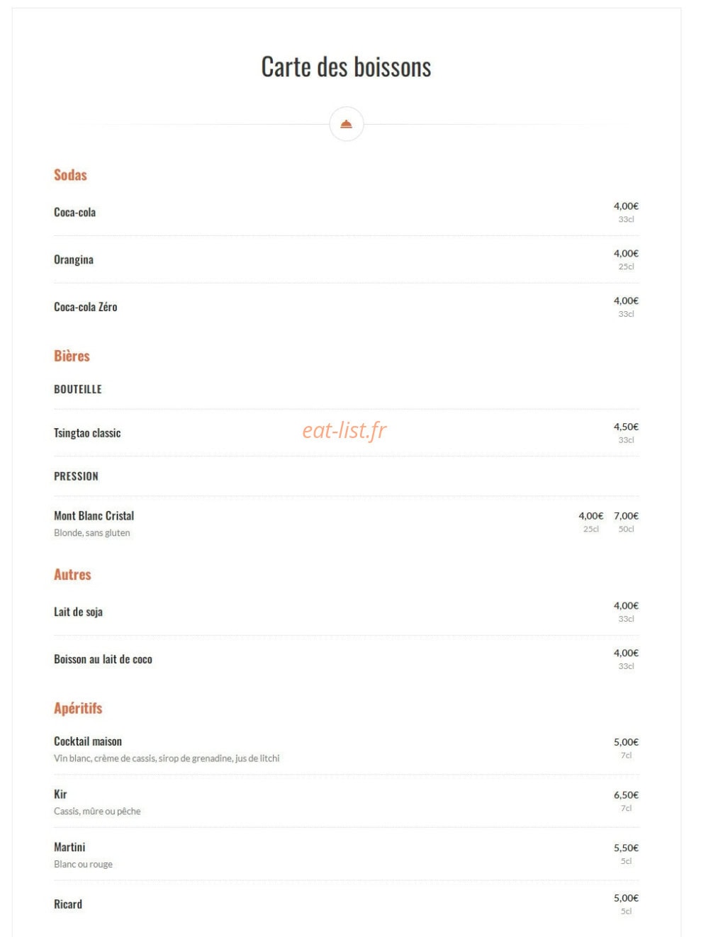 Engimono Quatre Saisons — carte page 5