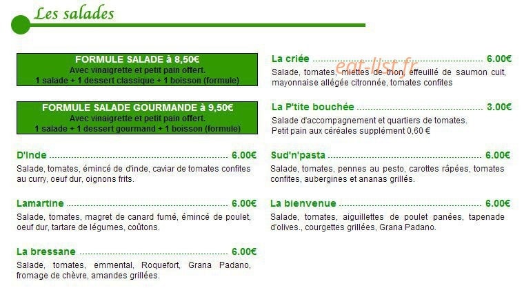 Faim gourmet Sandwich Club — carte page 4