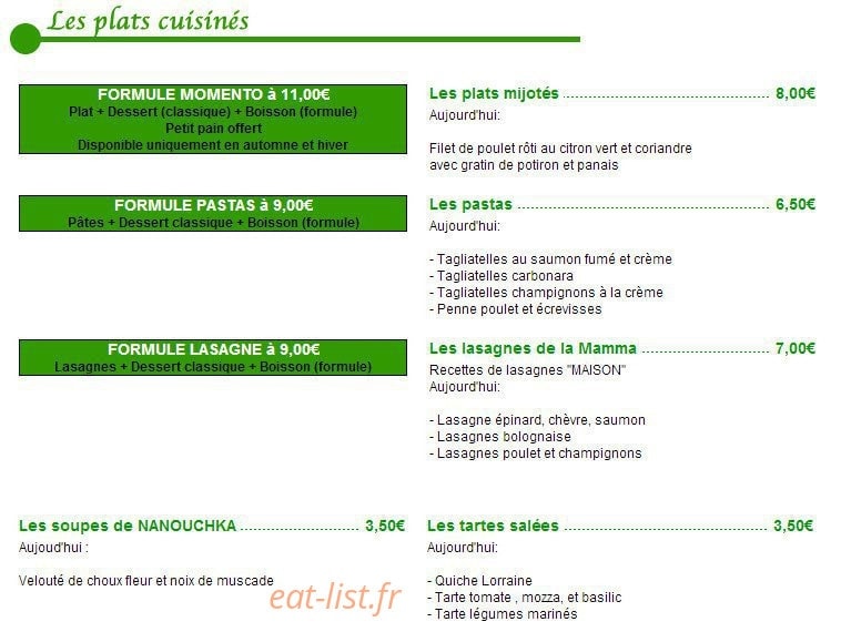 Faim gourmet Sandwich Club — carte page 5