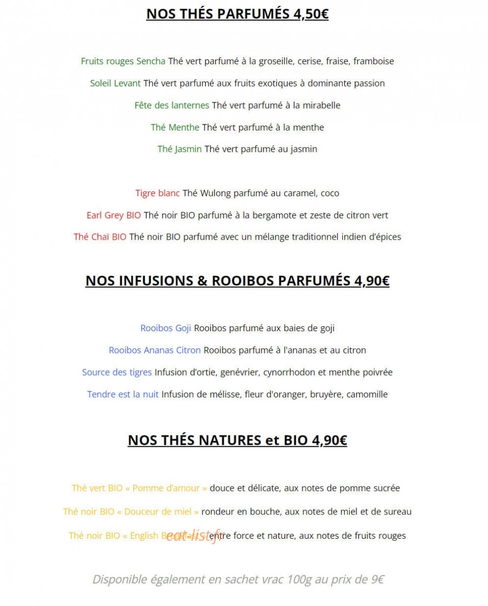 Kaova Café — carte page 4